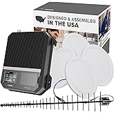 weBoost Metal Building 200 Cell Signal Booster Kit - 10,000 sqft -LPDA/Dome | 5G/4G LTE | For Urban &amp; Suburban Areas | Buildings with Metal Roofs | Supports All U.S. Carriers | FCC Approved