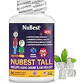 NuBest Tall Kids - Toddlers Vitamins and Kids Vitamins for Age 2 to 9 - Support Bone Strength, Overall Health and Immunity - Animal Shapes - 90 Chewable Berry Tablets | 6 Weeks Supply