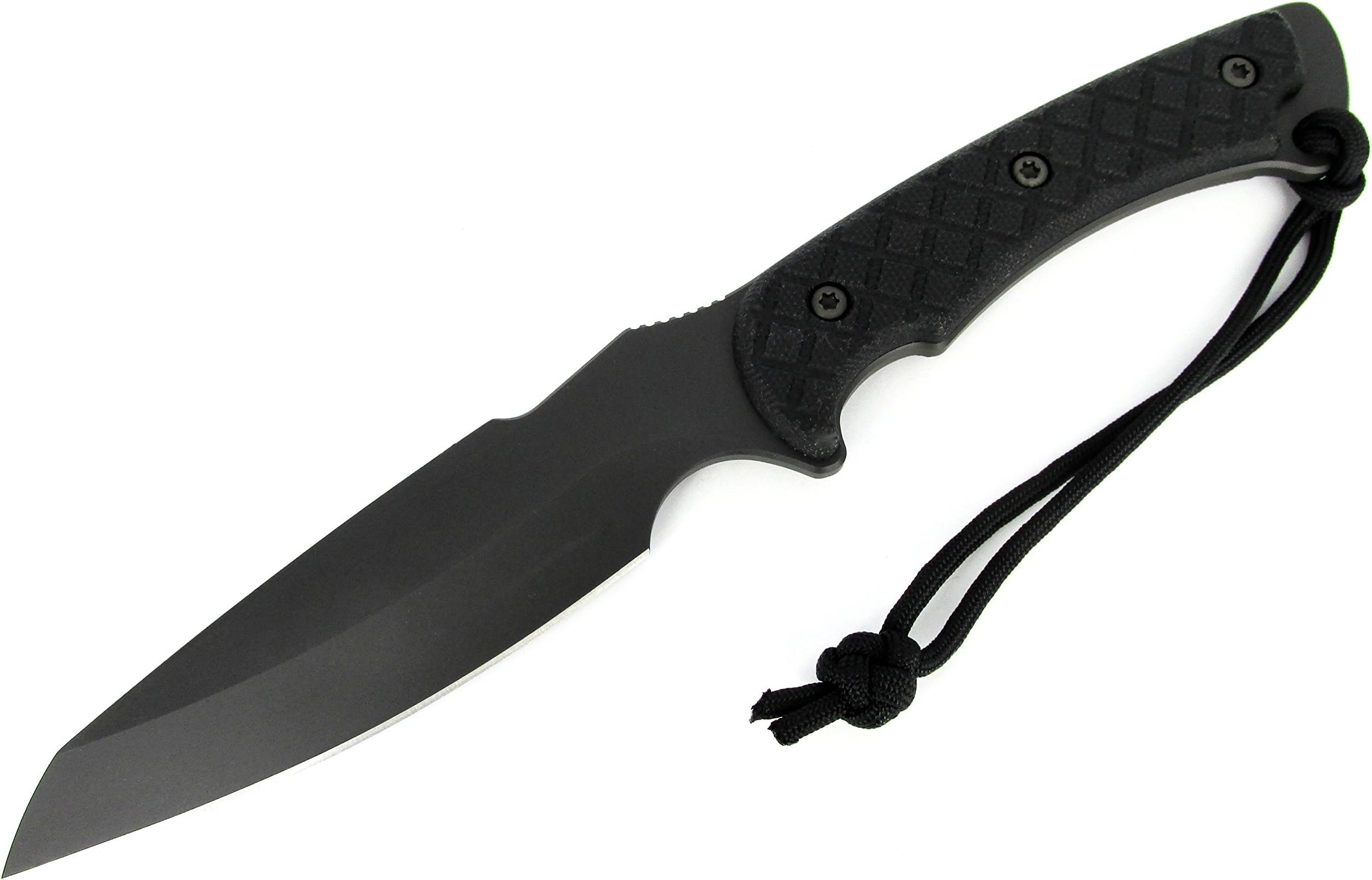 Spartan Blades Hybris Combat/Utility Fixed Blade Knife Black Blade Black Nylon Sheath