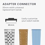 kwmobile 4x Adapters for Huawei Watch Fit 2 - 20mm Straps - No Tools Needed view 3
