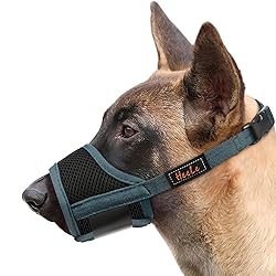 HEELE Dog Muzzle,Soft Nylon Muzzle Anti Biting