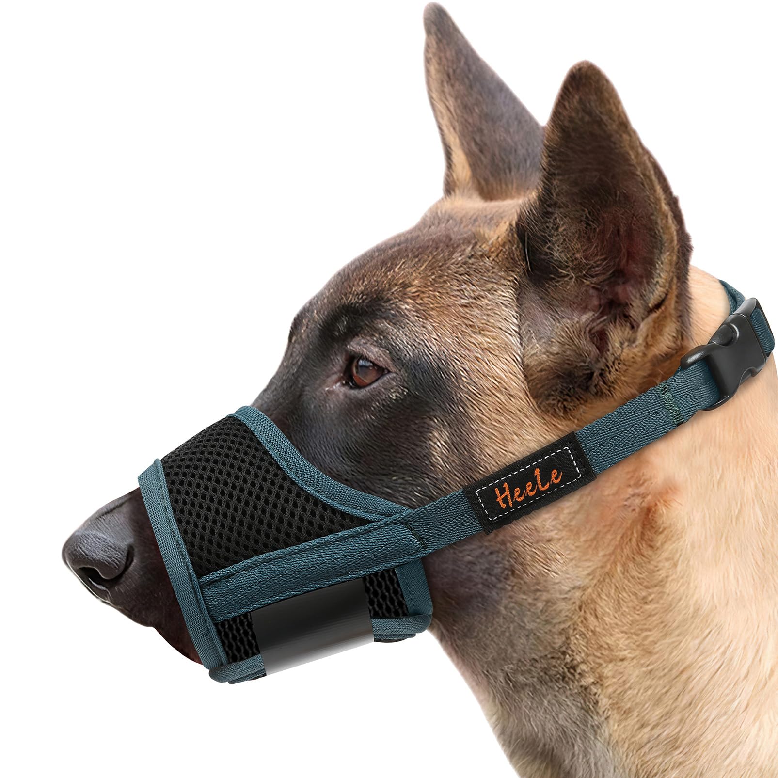 HEELE Dog Muzzle,Soft Nylon Muzzle Anti Biting