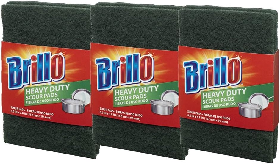 Brillo Basics Heavy Duty Scour Pads, 2 Count, 3Pack Health
