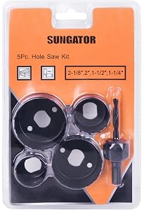 BLACK+DECKER Hole Saw Kit, Assorted, 5 