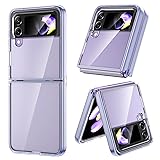 VEGO for Galaxy Z Flip 4 Case, Clear Premium Spray