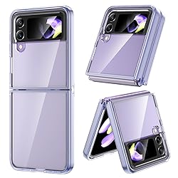 VEGO for Galaxy Z Flip 4 Case, Clear Premium Spray