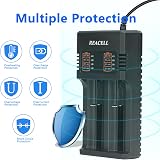 REACELL 3.7V 3000mAh 4 Pack NiMH Button Top Batteries with USB Charger view 9