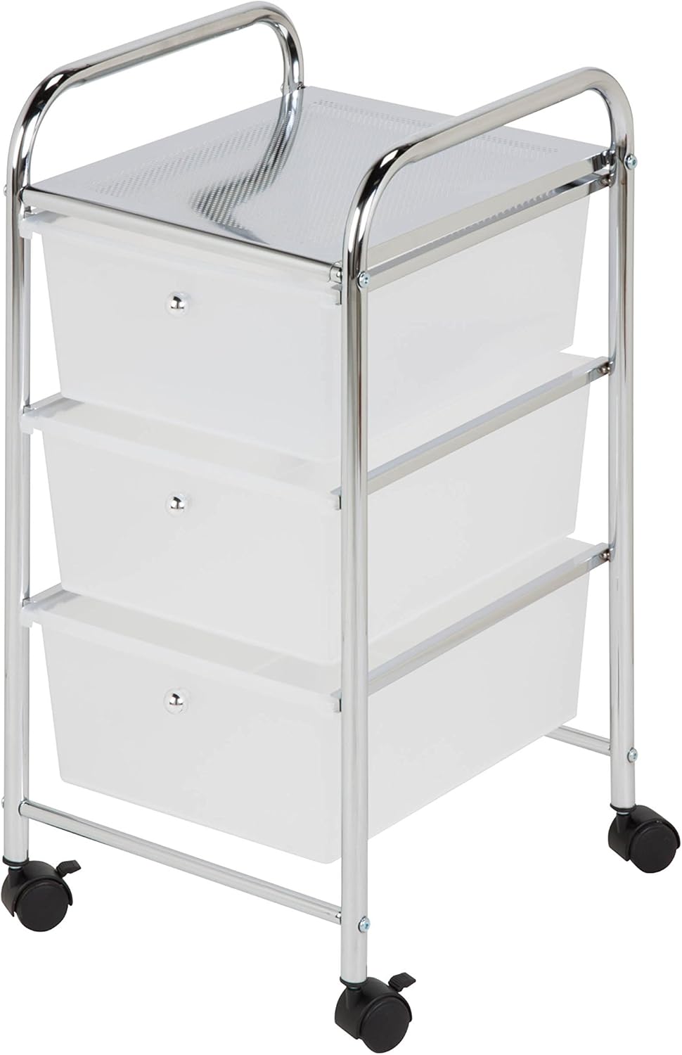 Honey-Can-Do 3-Drawer Plastic Storage Cart on Wheels: Home & Kitchen