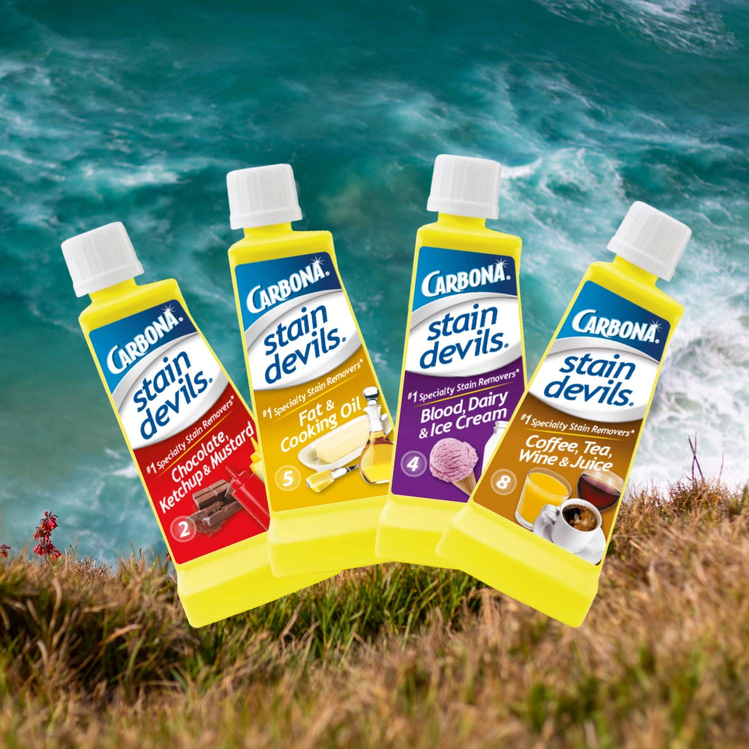 Carbona Liquid Stain Devil Food Clean Up Combo Set | Spot Stain Remover for Clothes
