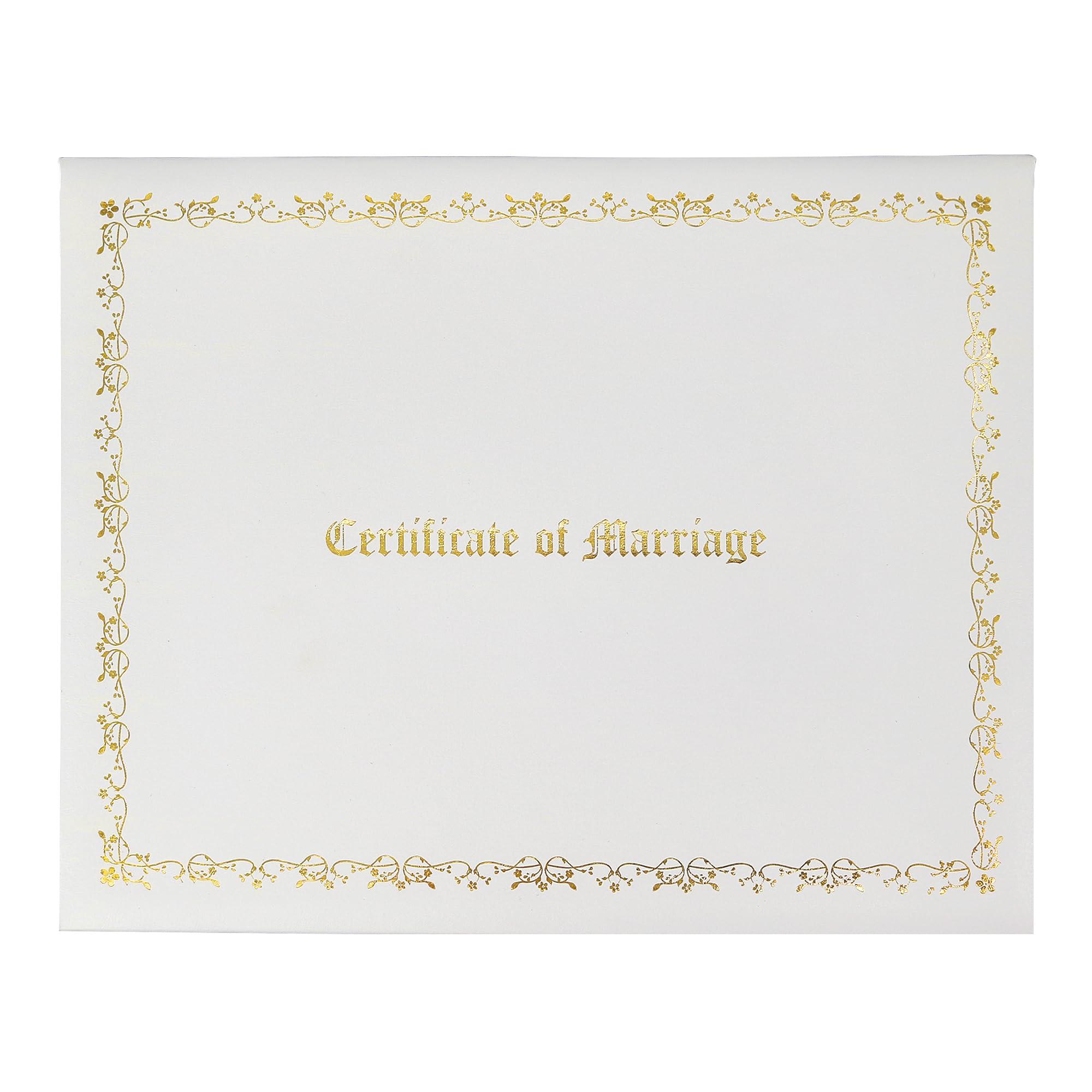 Photo 1 of GraduationMall Certificate of Marriage 8.5"x 11" Diploma Cover Imprinted Padded Diploma Holder White