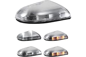 LOIYLLEN Driver Side Mirror Turn Signal Light Replacement for Dodge Ram 1500 2500 2009 2010 2011 2012 2013 2014 2015 2016 2017 2018 Classic - LED Left Clear Lamp 68064948AA 68064949AA