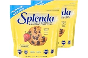 SPLENDA No Calorie Sweetener Granulated Twin Pack, 25.22 Ounce (Each Pouch: 12.61 oz), Sugar Free Sweetener & Sugar Substitut