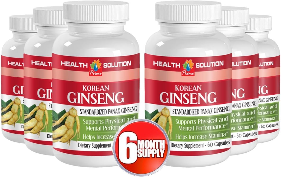 Ginseng Supplement Korean Ginseng Boost Arousal and