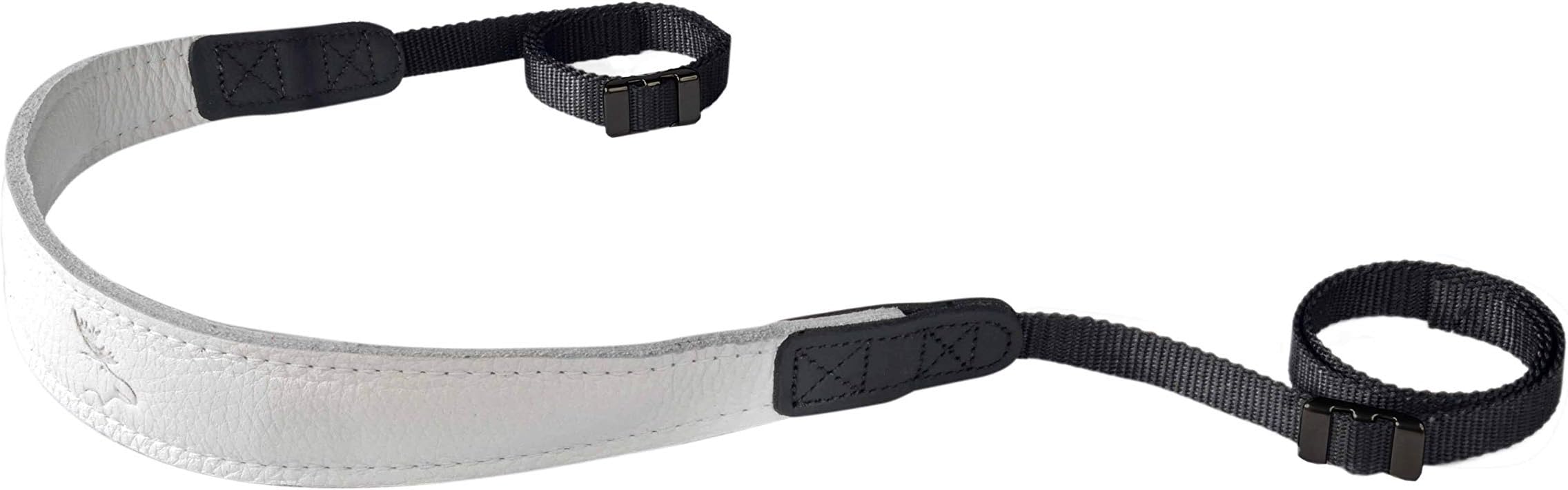 Eddycam 9300 Leather Camera Strap, 33 mm Snow White
