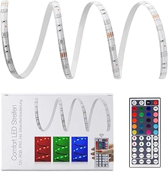 Led Strip Red Green Blue 6 Metres 30 Leds Metre Ip65 Controller 44 Button Remote Control And Mains Plug Amazon Co Uk Lighting Led Streifen Ip65