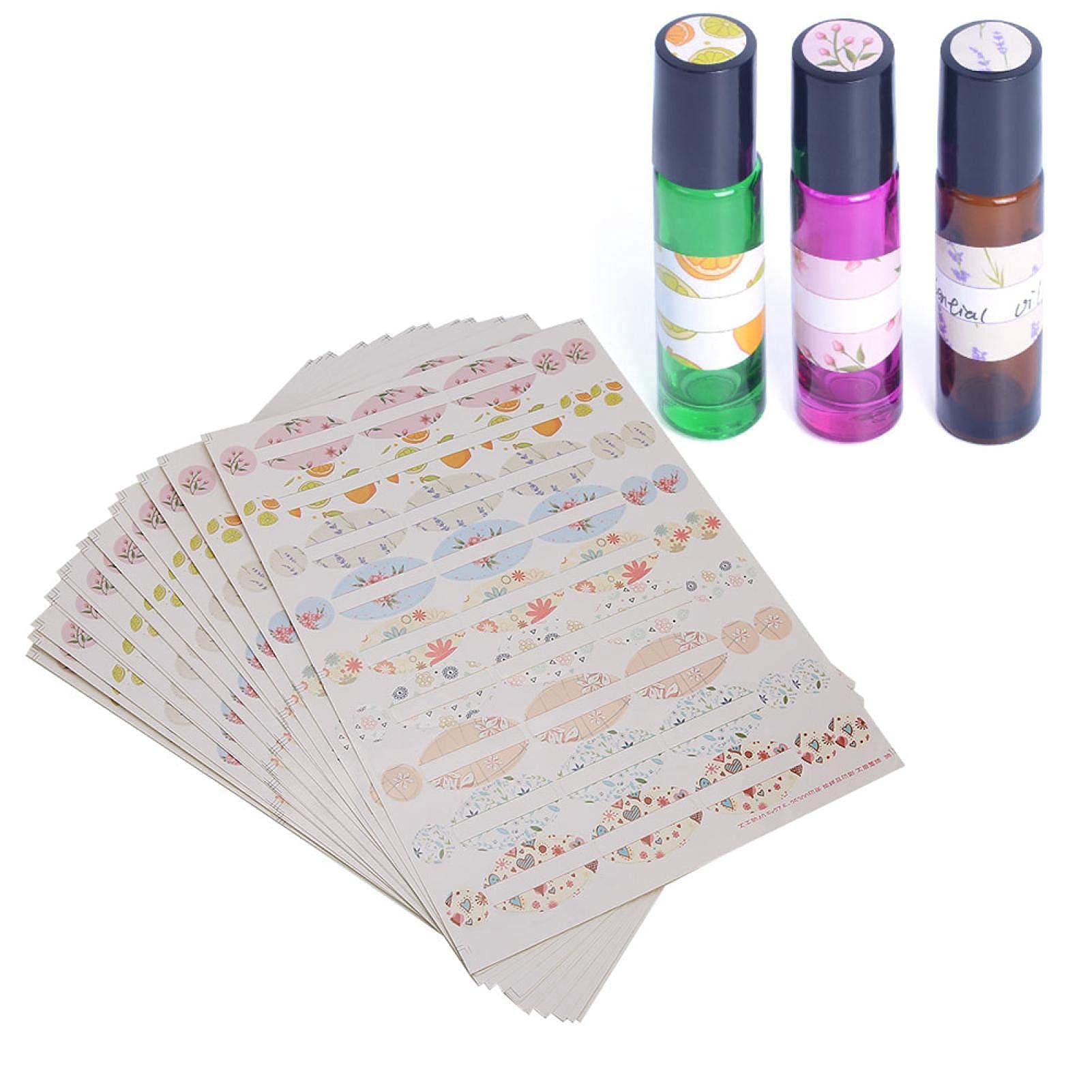 15 Pcs Labels Stickers for Essential Oil Bottle, Lotion Aromatherapy Perfume Bottle
