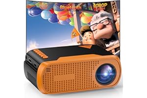 Mini Projector, 1080P Full HD Smart Movie Projector with WiFi and BT5.0 Compatible with iOS/Android/PC/TV Stick/Box/USB/HDMI 