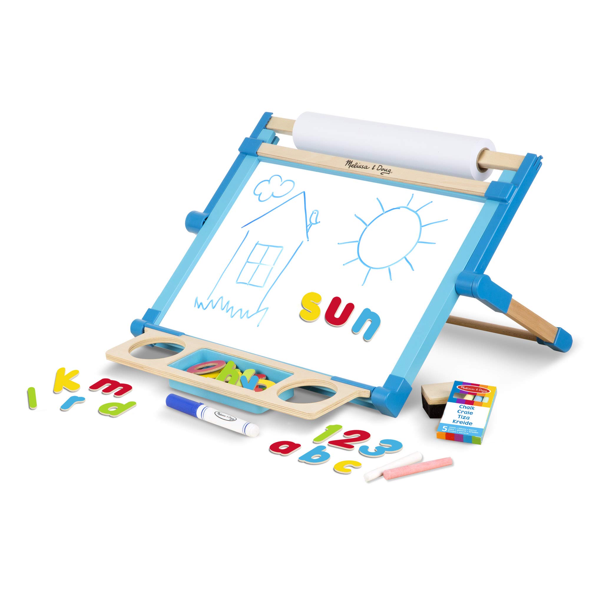 Melissa & Doug Double-Sided Magnetic Tabletop Easel (SIOC)