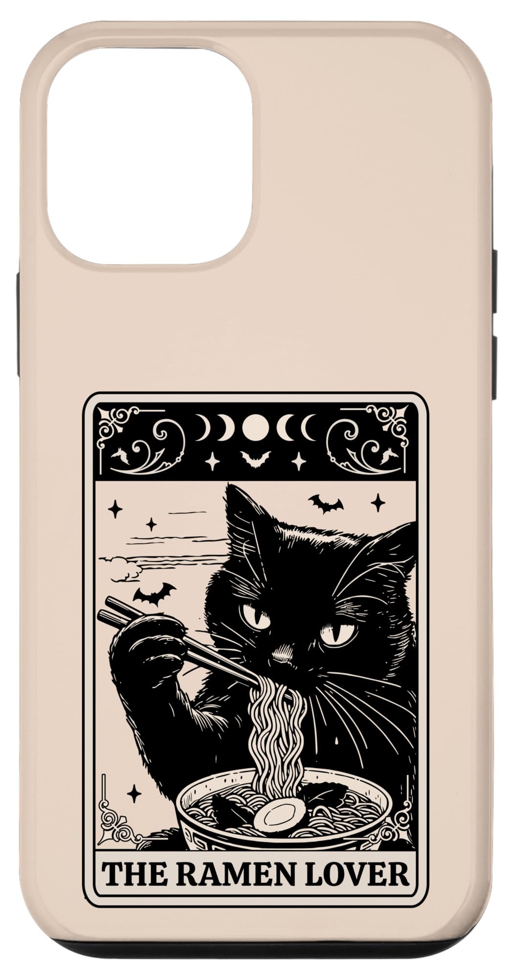 iPhone 12 mini Ramen Cat - Cat Eating Ramen Tarot Card - Japanese Noodle Case