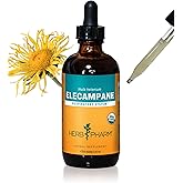 Herb Pharm Certified Organic Elecampane Liquid Extract for Respiratory System Support - 4 Ounce
