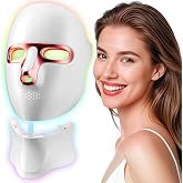 Tinkoola Red Light Therapy for Face LED Infrared Facial Mask | Facial mask for red light therapy, USB-C powered, portable for home, travel and yoga use