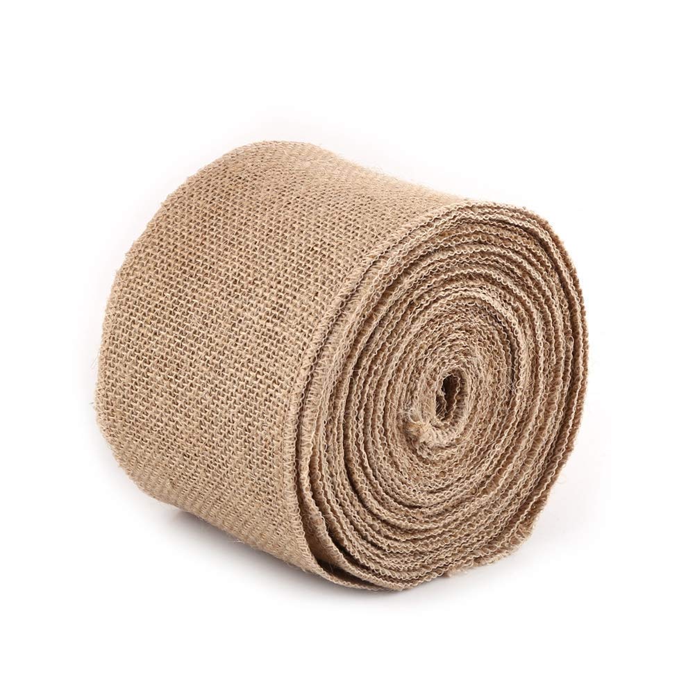 10M Hessian Burlap Woven Rustic Hessian Jute Burlap Fabric Ribbon Table Runner Wedding DecorationsParty Decoration for Parties (10CM) Handcraft Materials