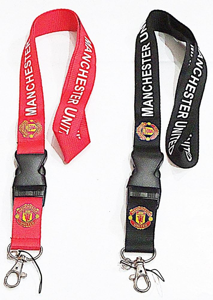Manchester United Keychain Lanyard Combo Red & Black