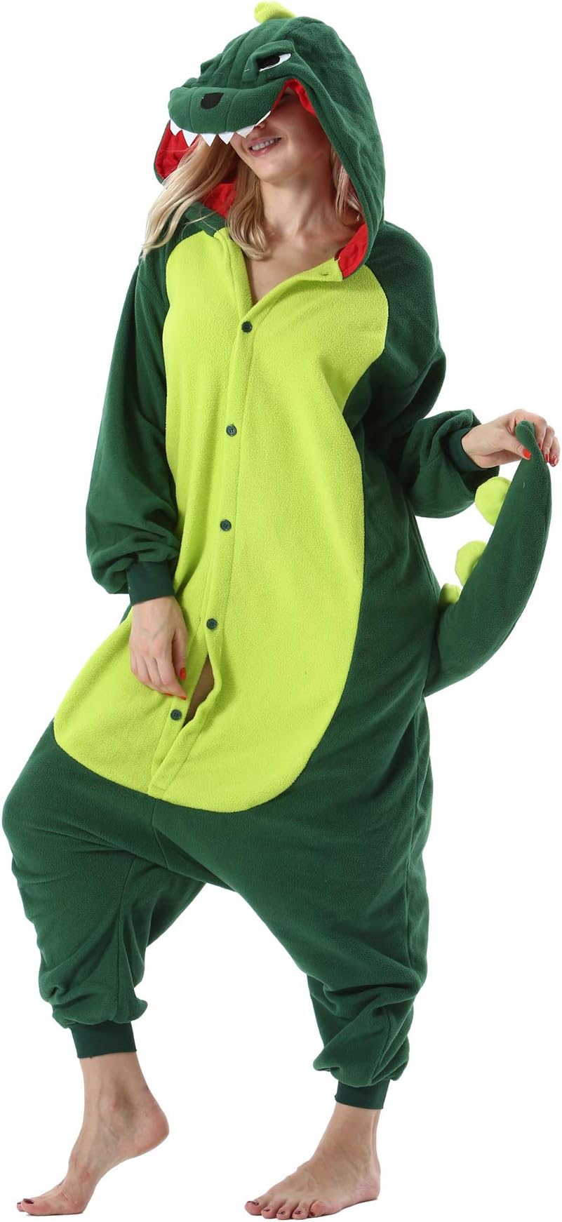 ULEEMARK Adult Pajamas Unisex Animal Onesies Novelty Nightwear Halloween Chirstmas Homewear Onepiece Cosplay Costume