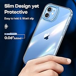 CANSHN Clear Compatible with iPhone 12 Case/iPhone
