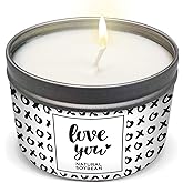 Magnificent 101 Long Lasting Love You Aromatherapy Tin Candle | 6 Oz - 35 Hour Burn | All Natural Soy Wax with Vanilla, Lavender, Rose, Jasmine, Lilac for Romance, Purification, Manifestation