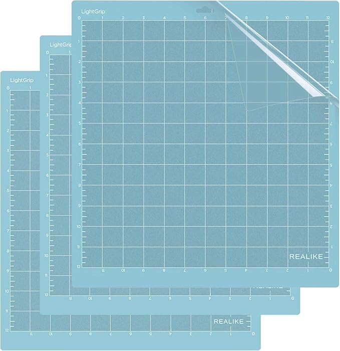 REALIKE Light Grip Cutting Mat for Cricut Explore Machine,Cricut