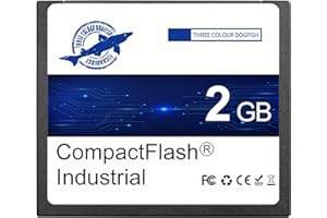 Dogfish Compact Flash Memory Card 2GB High Performance Industrial CF Type I Card FAT16 for Industrial Equipment and Vintage D