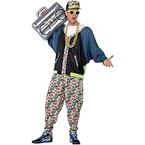 Smiffy's Men's 80's Hip Hop Costume, Multi, One Size : Amazon.ca