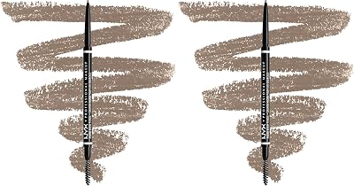 NYX Micro Brow Pencil Dual Ended Ash Blonde Pack of 2
