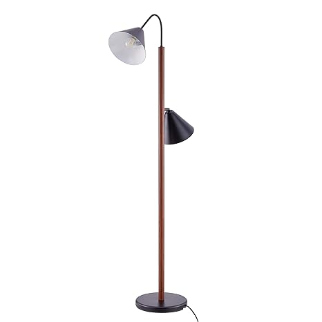 Multi Head Floor Lamp Adjustable Reading Light Foot