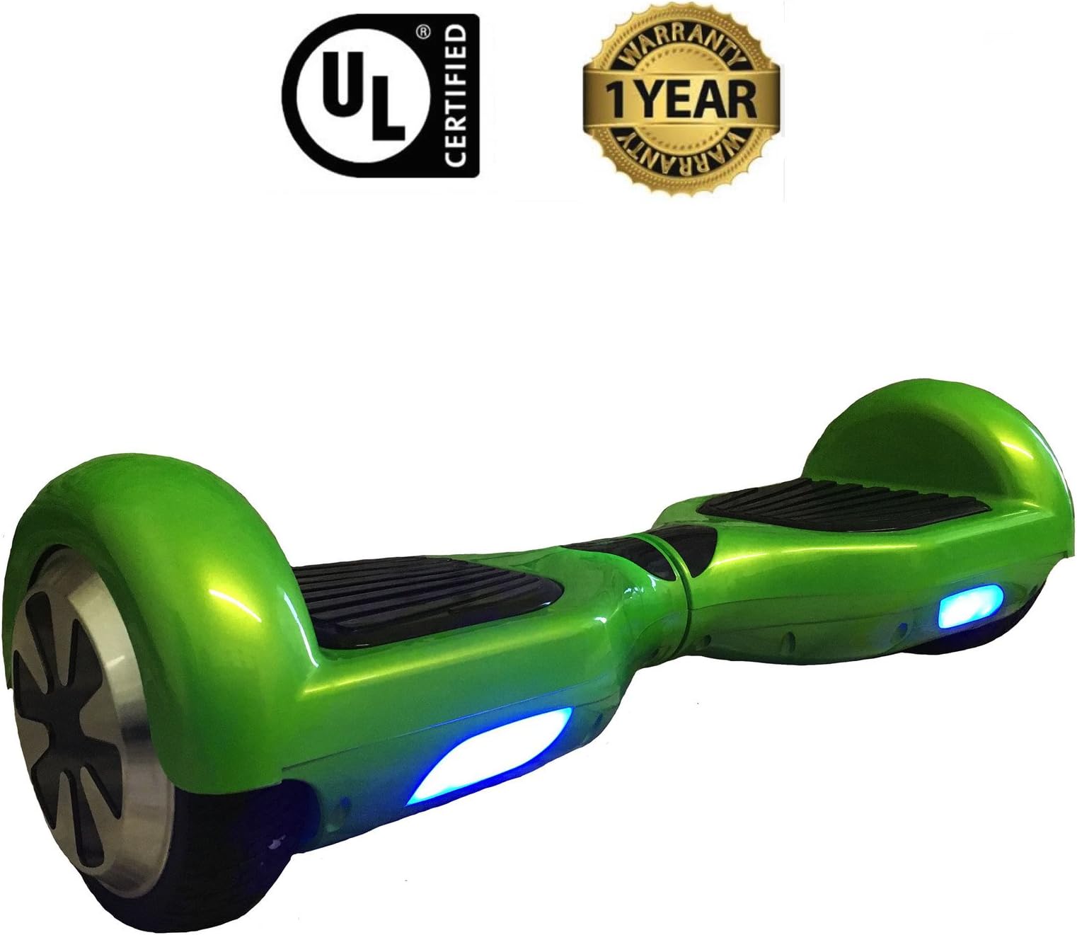 Ultra Hoverboard Model R6 Hoverboard Self-Balancing Scooter UL-2272 Certified (Green)