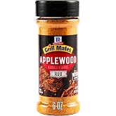 McCormick&reg; Grill Mates&reg; Applewood Naturally Flavored Seasoning &amp; Rub, Smoky &amp; Savory, With Garlic, Peppers &amp; Spices, Bold Flavor, For Chicken, Beef &amp; Seafood, Kosher, 6 oz