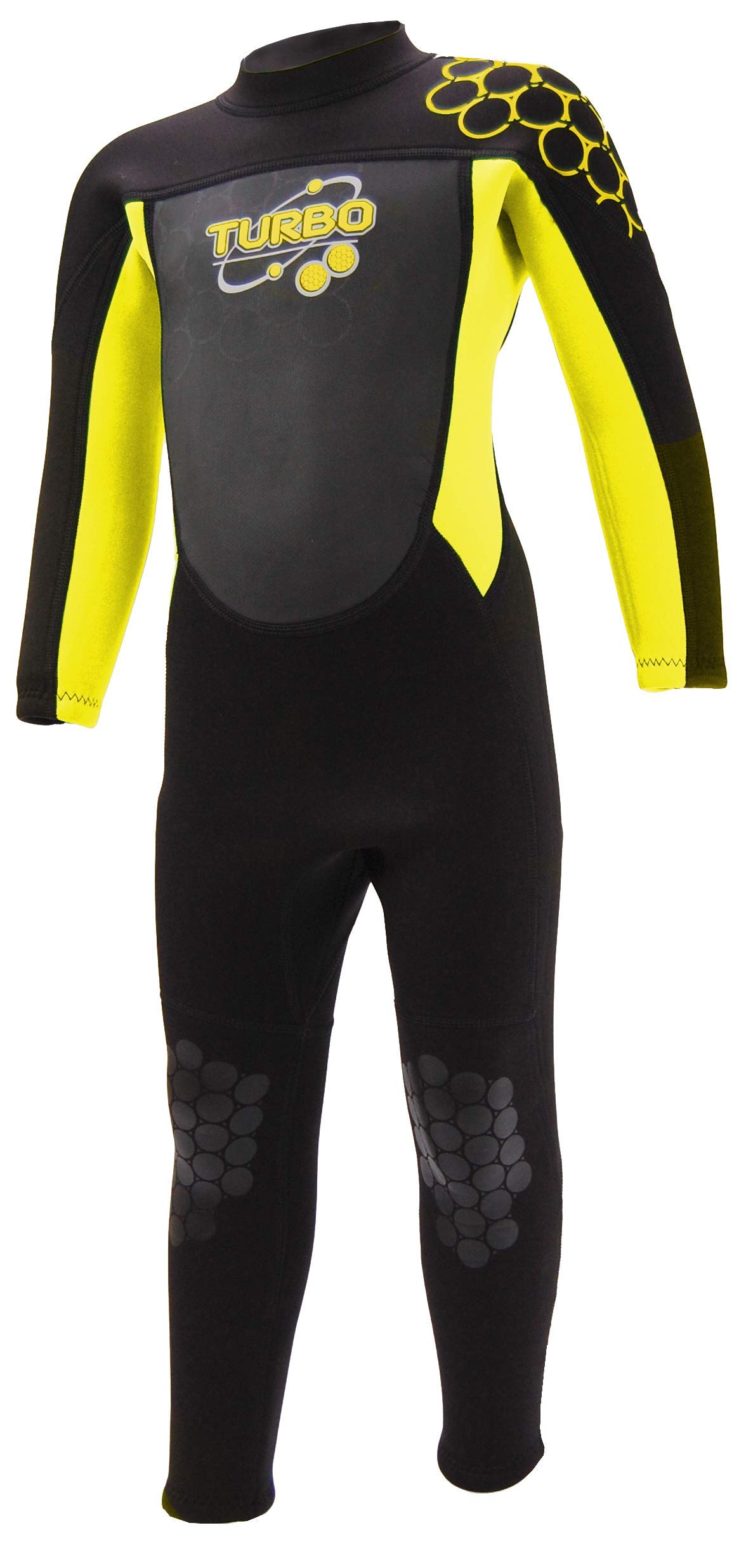 TWF Children's Turbo Kids Full Wetsuit, Yellow, Size K07 UK
