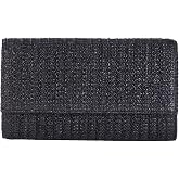 Natural Straw Flat Clutch Women 2026 Boho Purse Top Handle Crossbody Handbag Stylish Woven Envelope Wallet Evening