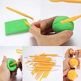 Tomoyuki Pottery Clay Sculpting Tools 39 Pcs Wood Plastic Metal Dual-Head view 5