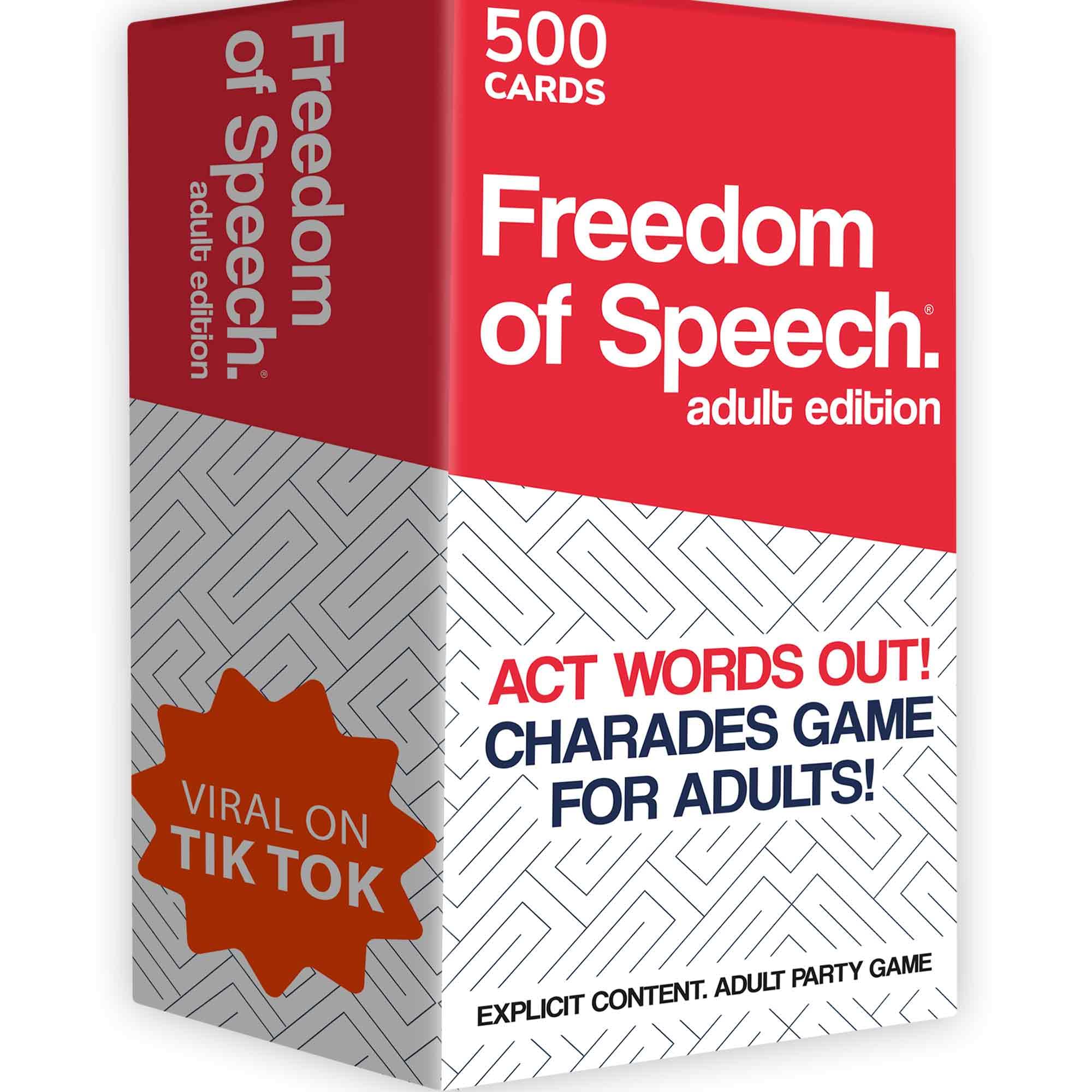 Photo 1 of QUOKKA Freedom of Speech Card Board Game - Adult Edition - Fast-Paced | Guess The Word | Easy to Play - Party Game for Game Night