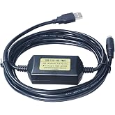 Avanexpress PLC Micrologix Cable USB Interface Compatible PLC Micrologix 1000, 1200, 1400 Series with USB-1761-CBL-PM02 8 Pin Round Aapater