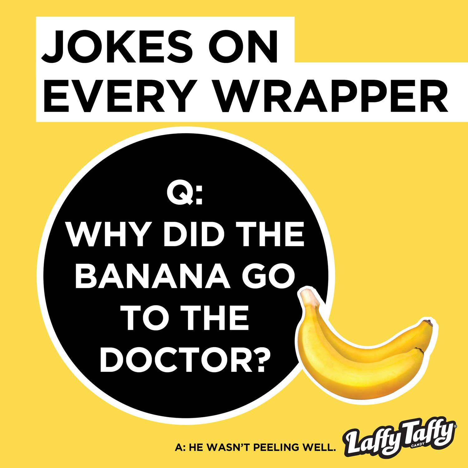 Laffy Taffy Stretchy & Tangy Banana, 1.5 Ounce, Pack of 24 : Taffy Candy : Grocery & Gourmet Food