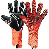 WVVOU Soccer Goalie Goalkeeper Gloves for Youth & Adult, Size 7-10, Enhanced Latex Palm Grip, Breathable Knitted Fabric, Suitable for Game & Training