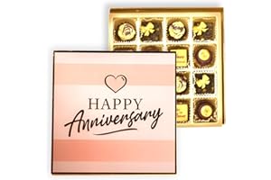 Laumière Gourmet Fruits - Superfood Parfait Collection [Happy Anniversary Edition] - Square (16 Pcs) - Healthy Gift Basket - Dried Fruit Gift Basket - No Added Sugar - Gluten Free