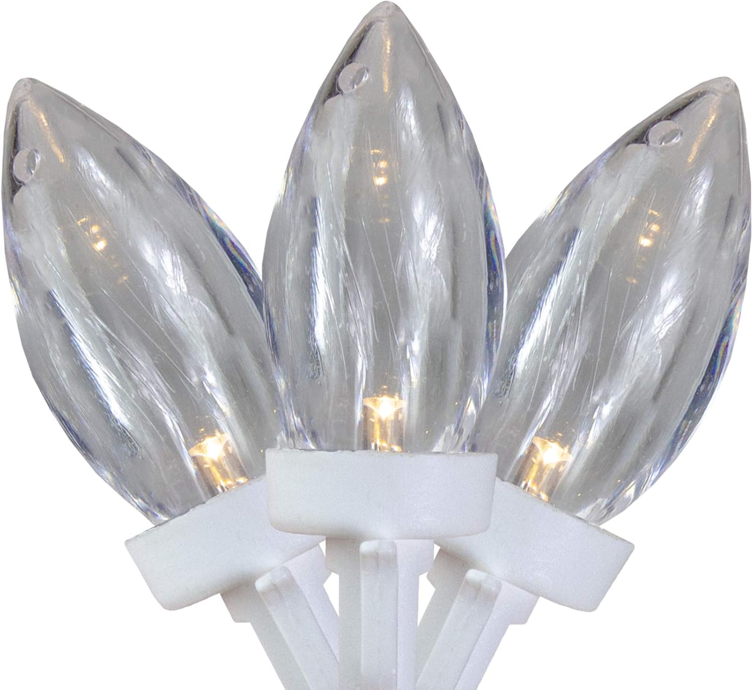 Amazon Com 100 Commercial Length Warm White Led C9 Christmas Lights On Spool 41 Ft White Wire Home Improvement 100 Ft C9 Led Christmas Lights