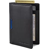 SERMAN BRANDS - Wallets for Men Slim Mens leather RFID Blocking Minimalist Card Front Pocket Bifold Travel Thin
