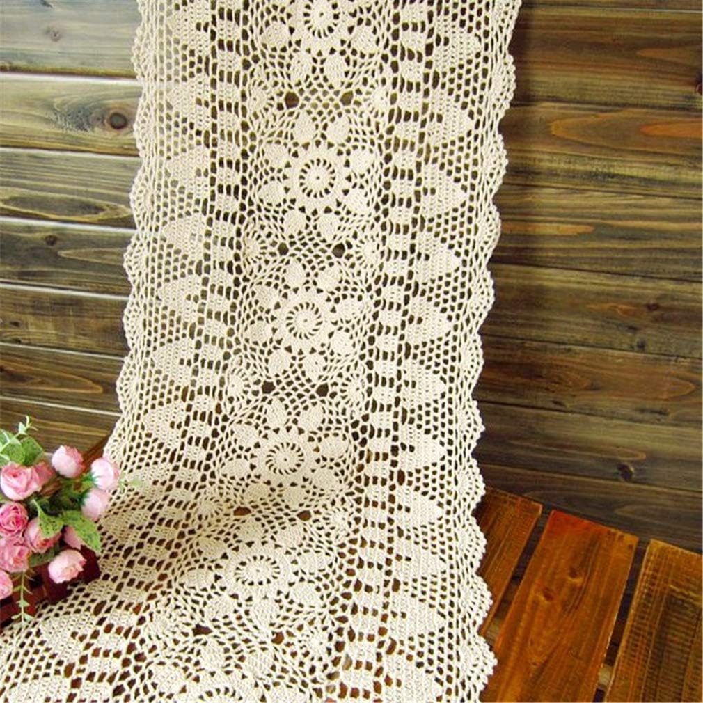 Best 60′ lavender crochet table runner