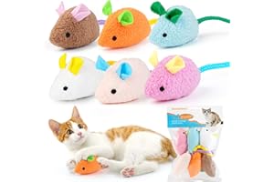 Dorakitten Catnip Toy - 6Pcs Cats Mouse Plush Cat Toys Realistic Cute Kitten Mice Filled Catnip for Cat Chew Toy1