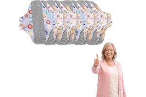 Reusable Graphene Incontinence Pads, Reusable Leak-Proof & Waterproof Washable Incontinence Pads for Elderly Care & Mobility 